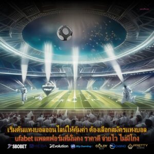เริ่มต้นแทงบอลออนไลน์ให้คุ้มค่า ต้องเลือกสมัครแทงบอลufabet แพลตฟอร์มที่มั่นคง ราคาดี จ่ายไว ไม่มีโกง